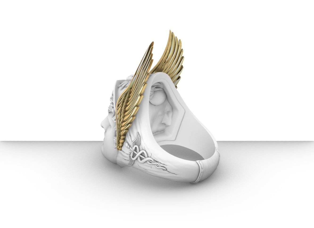 hermes ring 3d model 3D print model_4