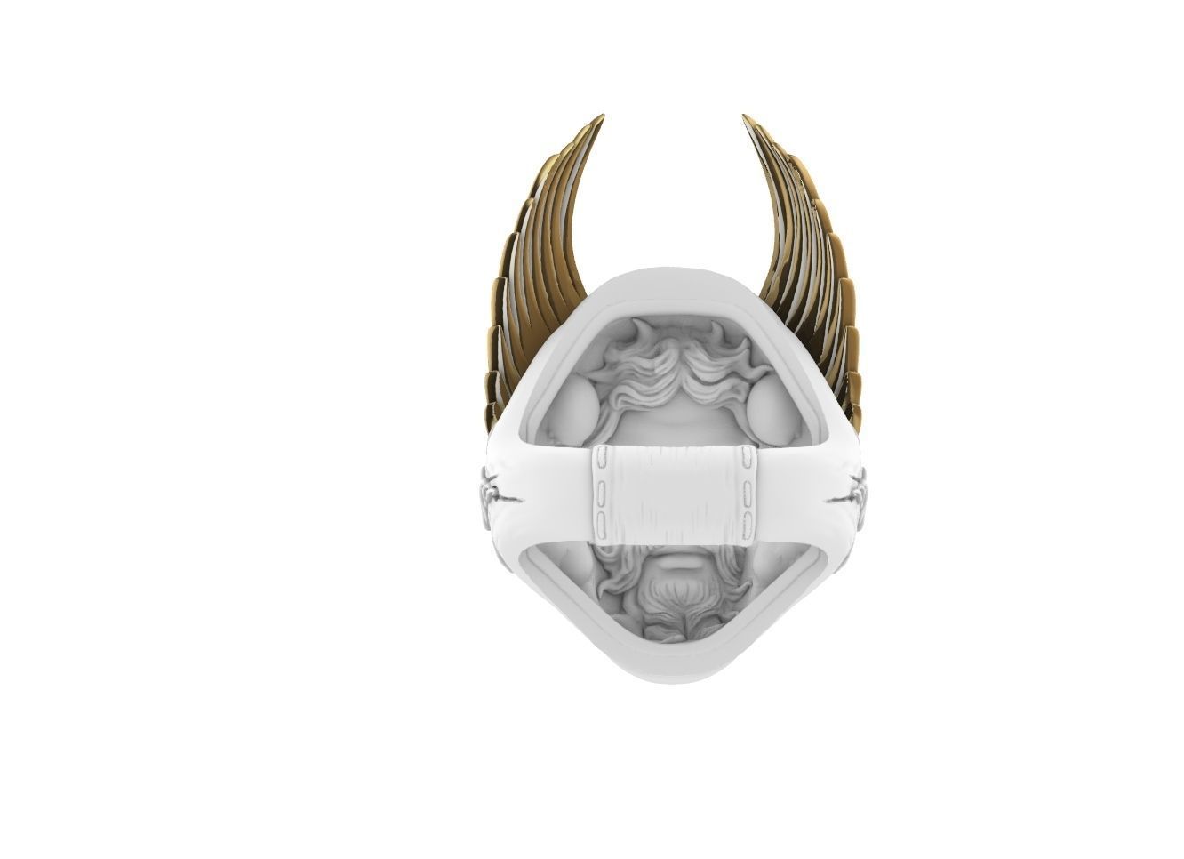 hermes ring 3d model 3D print model_9