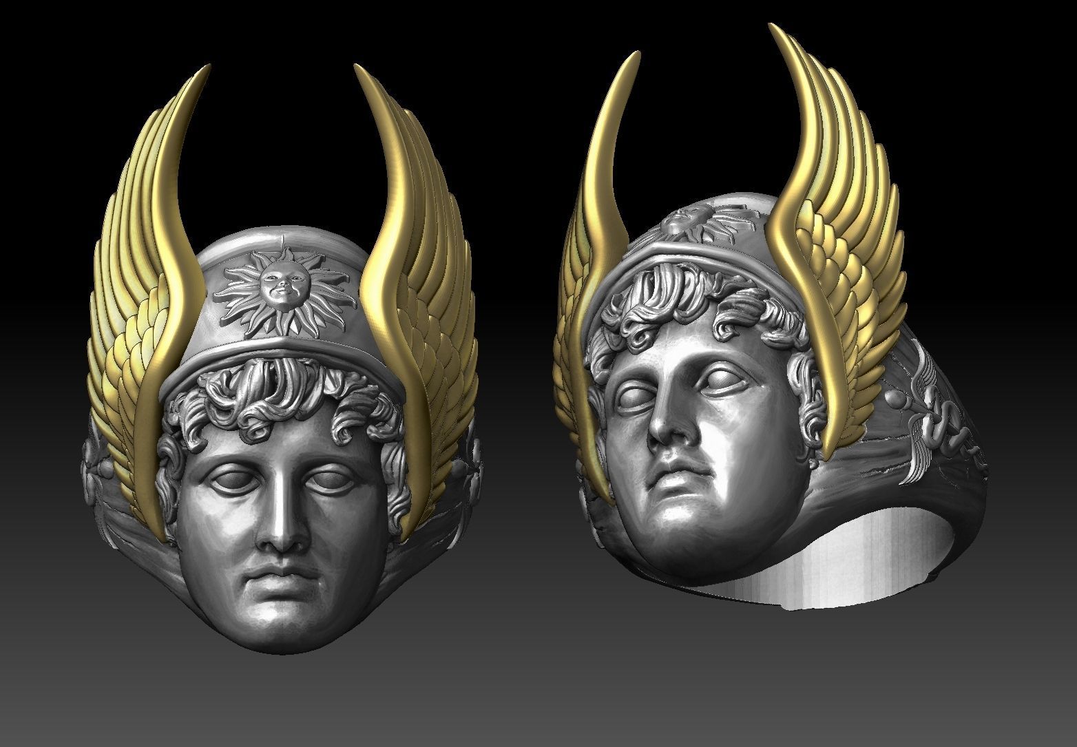 hermes ring 3d model 3D print model_12