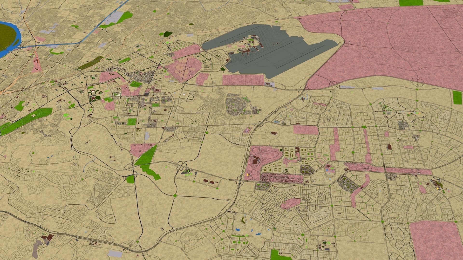 Cairo city Egypt Oct 2020 Low-poly 3D model_9