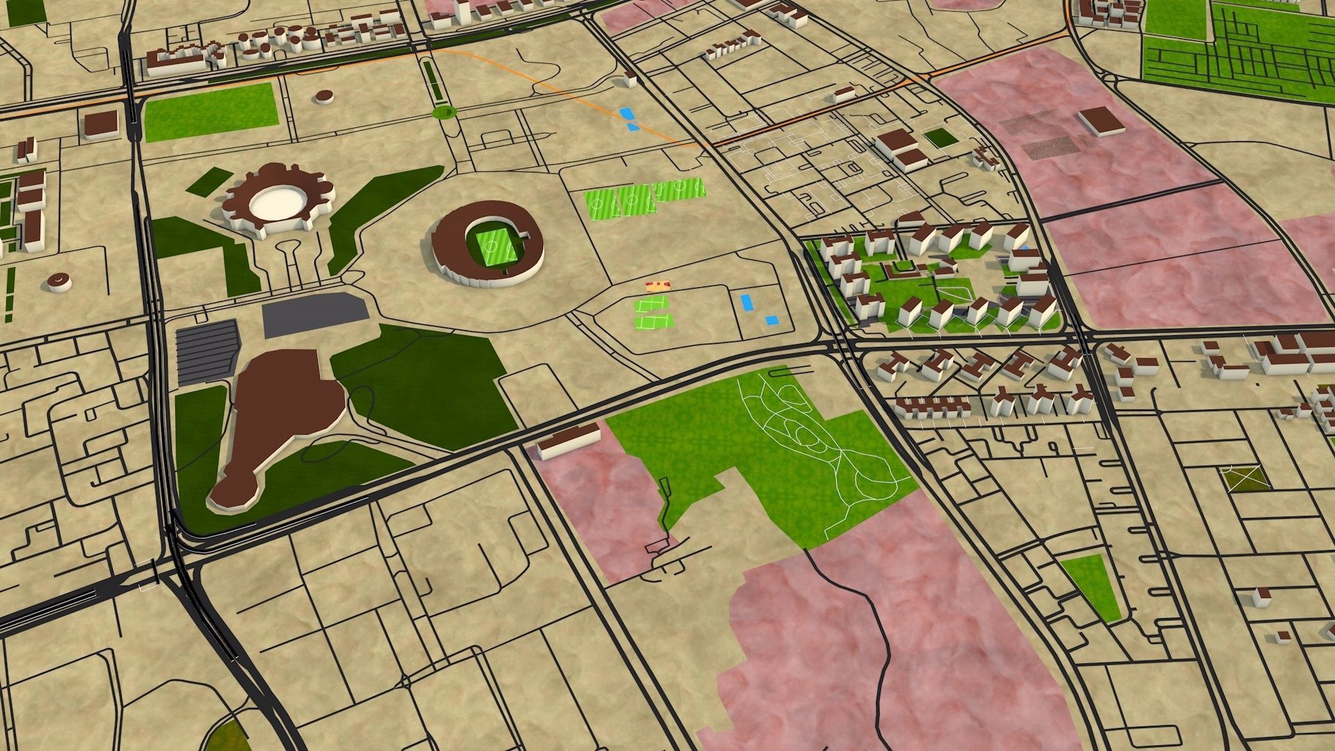 Cairo city Egypt Oct 2020 Low-poly 3D model_7