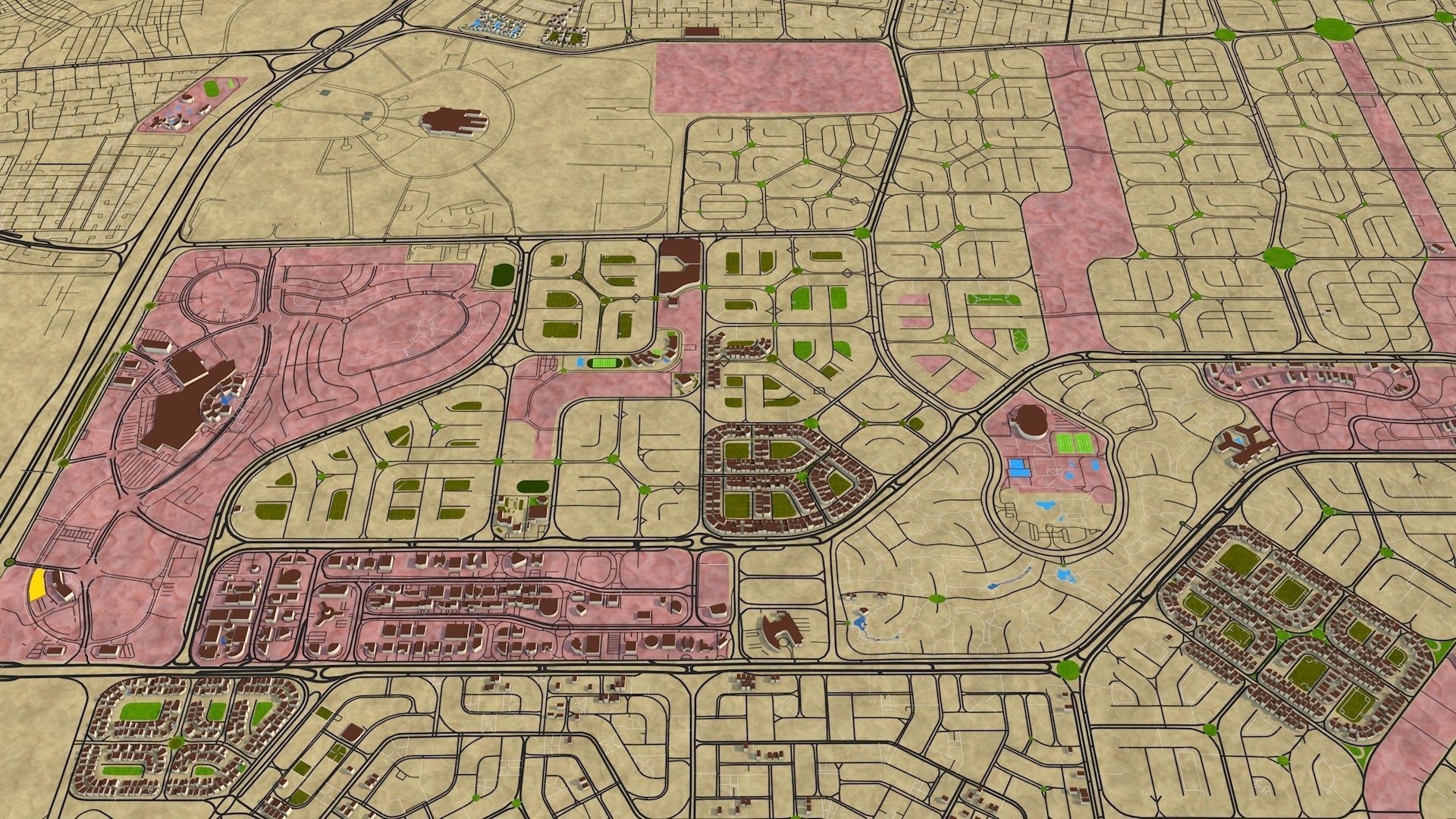 Cairo city Egypt Oct 2020 Low-poly 3D model_10