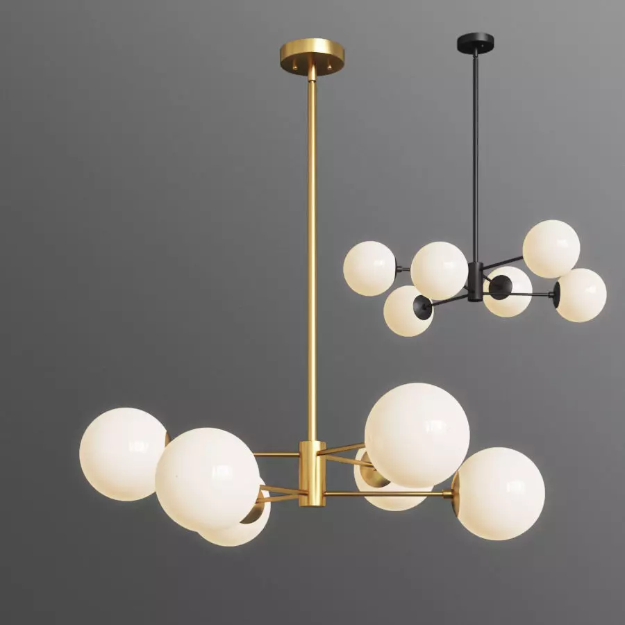 Bellago 6 Light Chandelier Allmodern 3D model_0