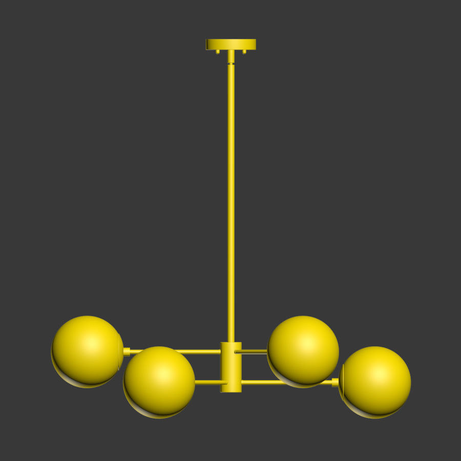 Bellago 6 Light Chandelier Allmodern 3D model_2