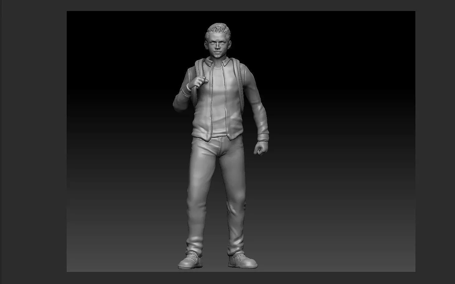 PETER PARKER SCHOOL VERSION STATUE SPIDERMAN MARVEL MCU 3D print model