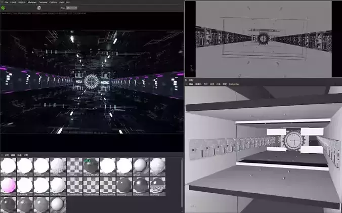 Technology concept chip shuttle tunnel circuit current shuttle