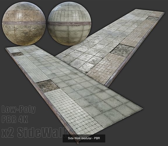 exterior city building objects - low-poly - street 3D Model Pack 7