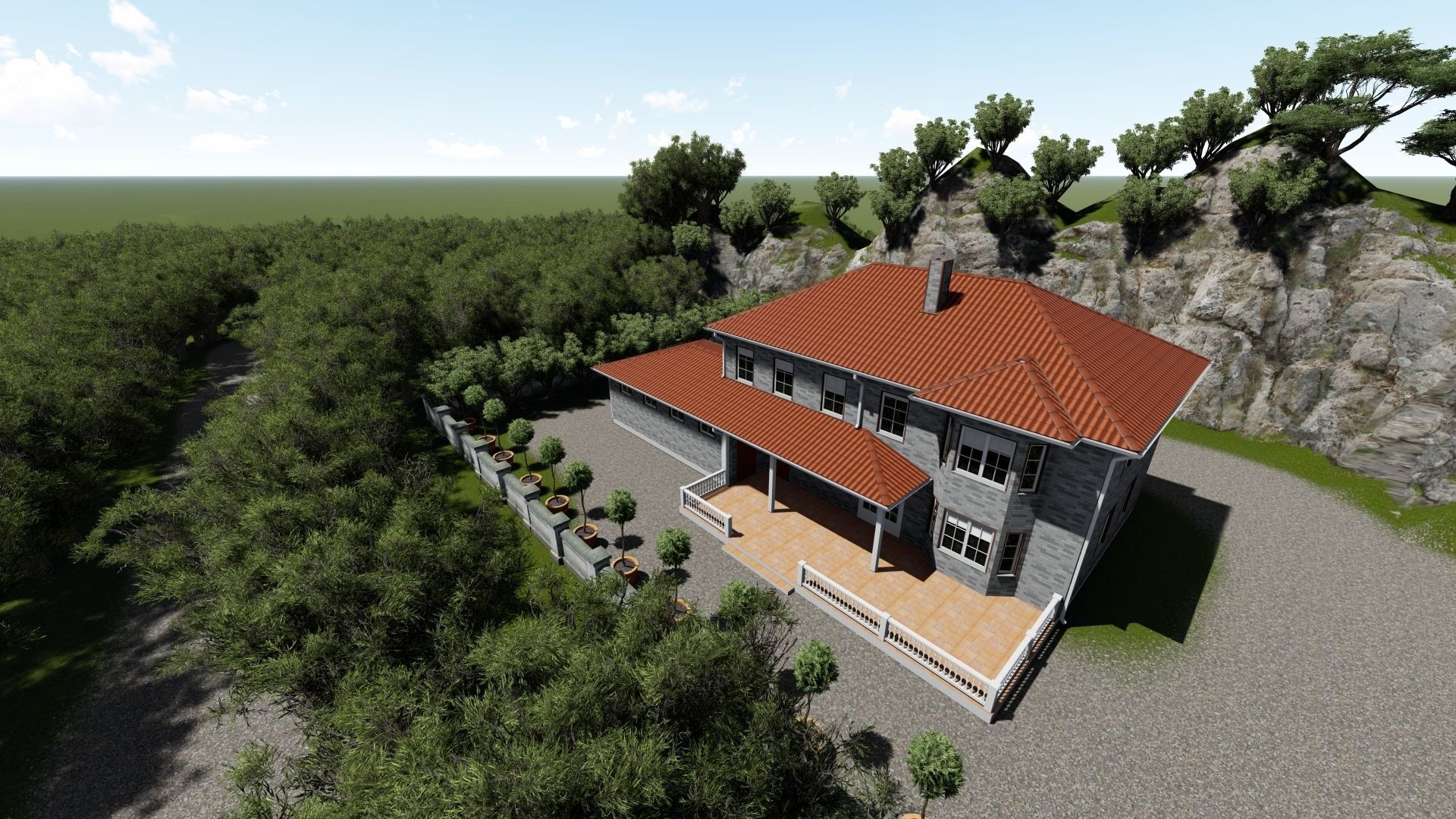 modern house 3D model_2