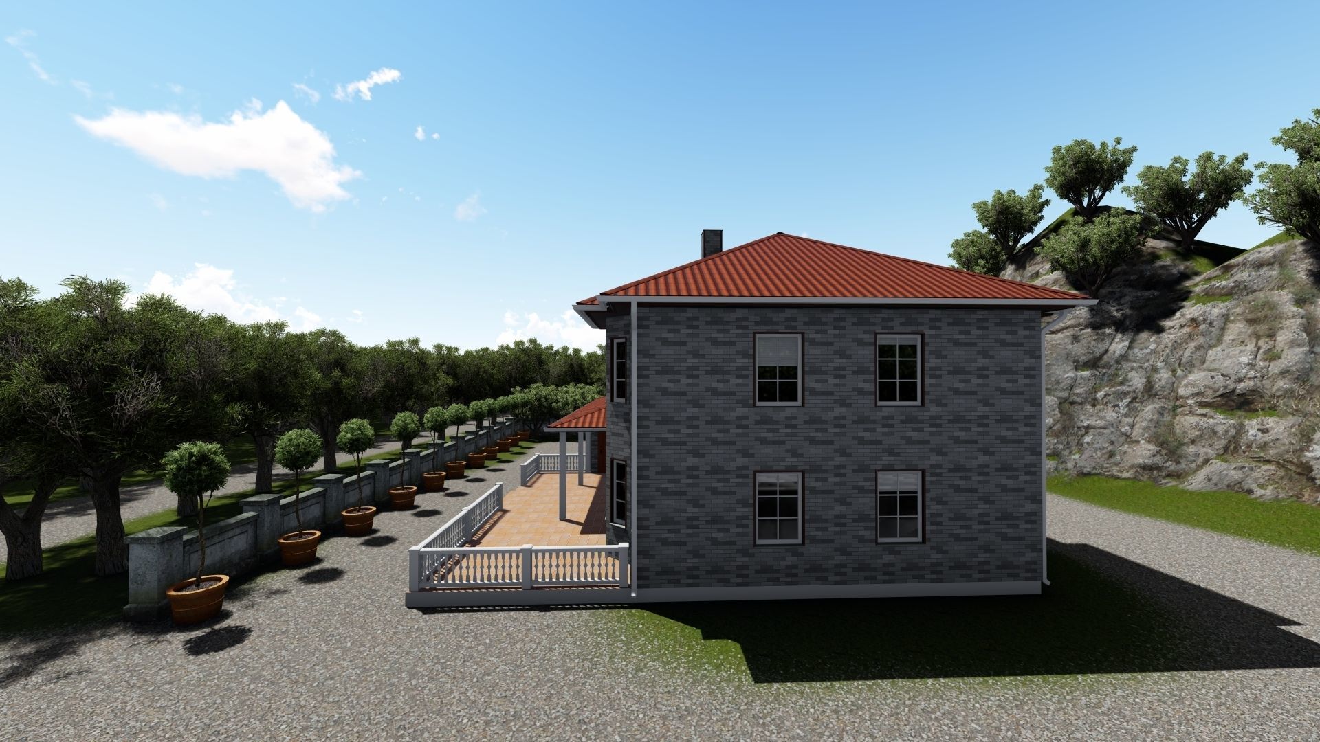 modern house 3D model_3