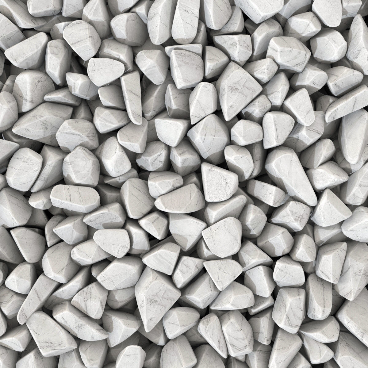 Rock brown white black stone n1 3D model_7