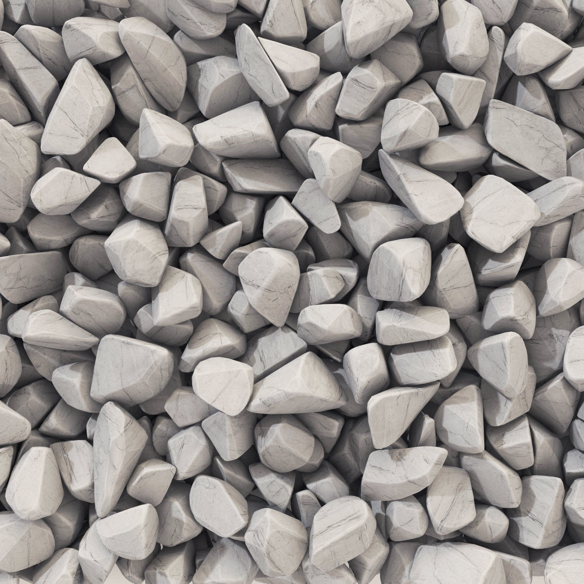 Rock brown white black stone n1 3D model_5