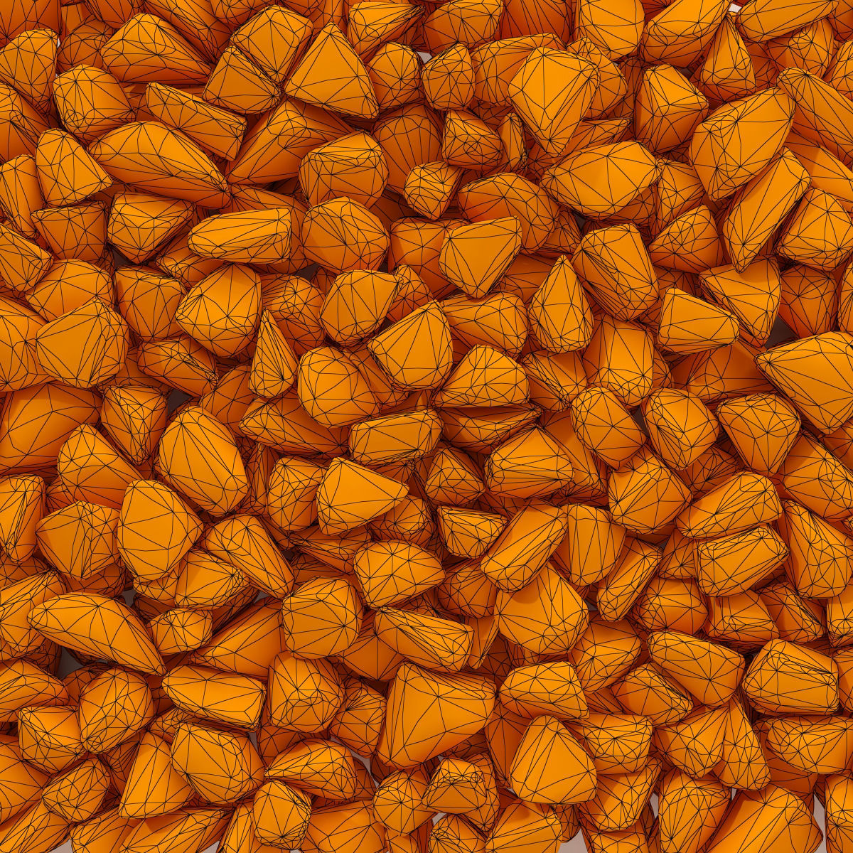 Rock brown white black stone n1 3D model_14