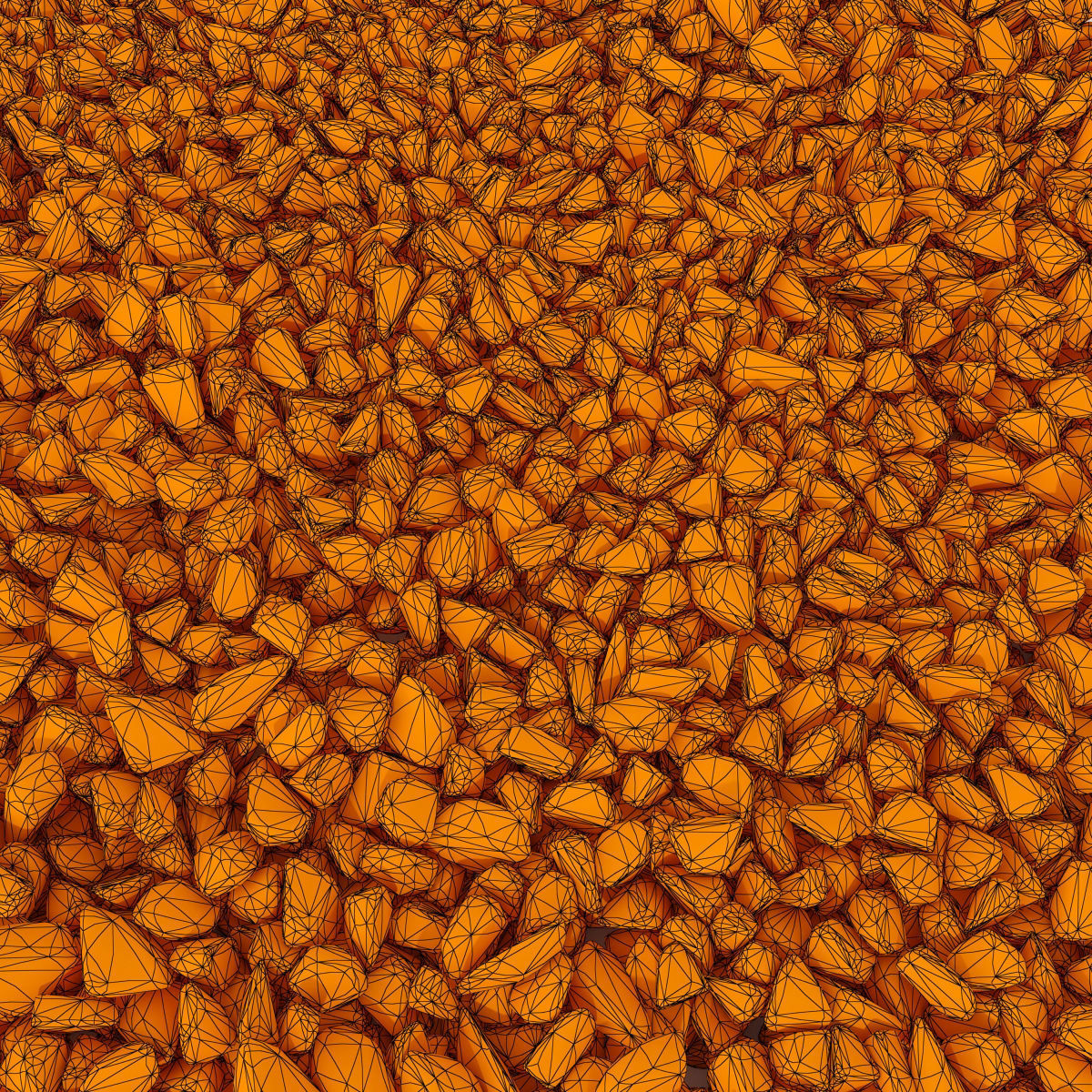 Rock brown white black stone n1 3D model_15