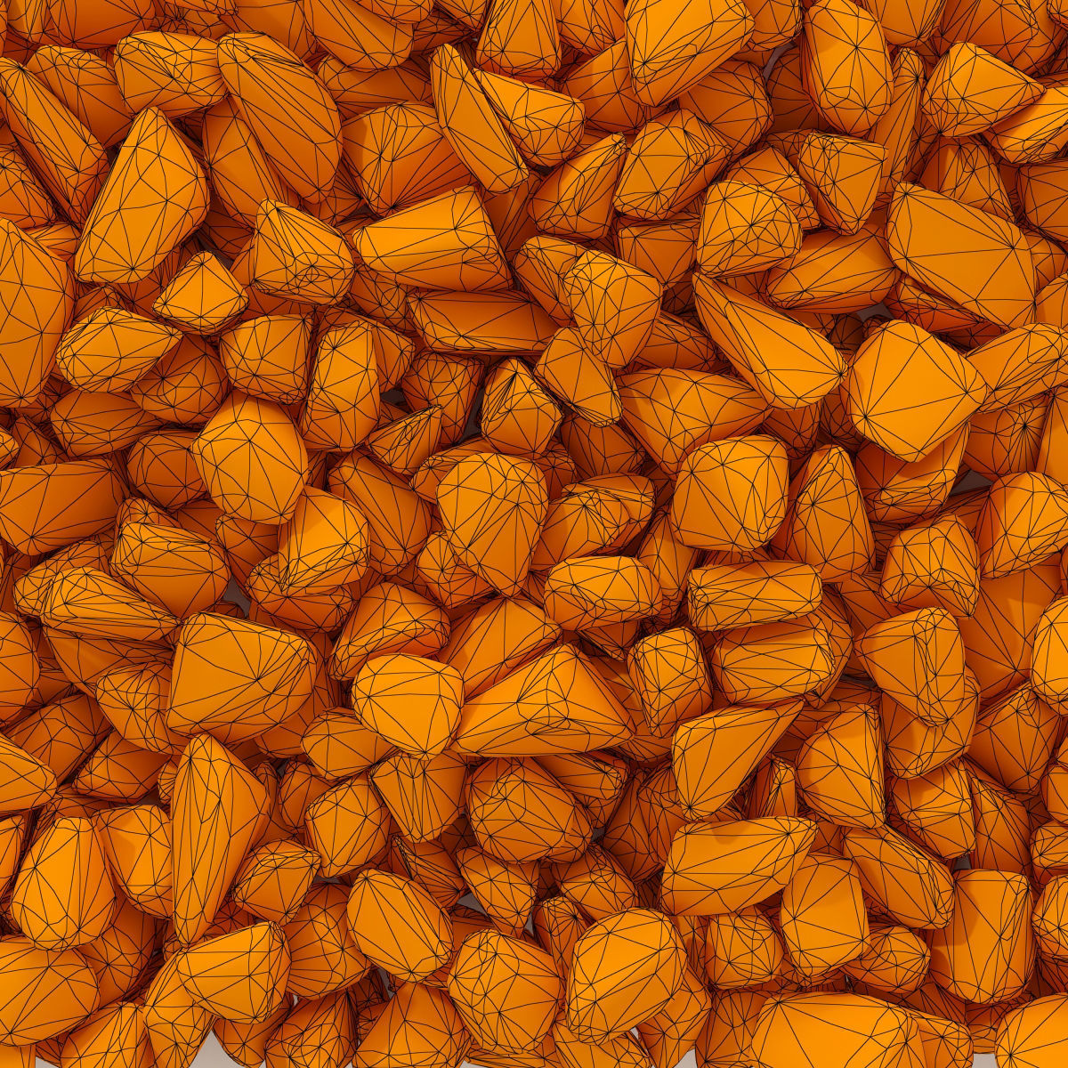 Rock brown white black stone n1 3D model_13