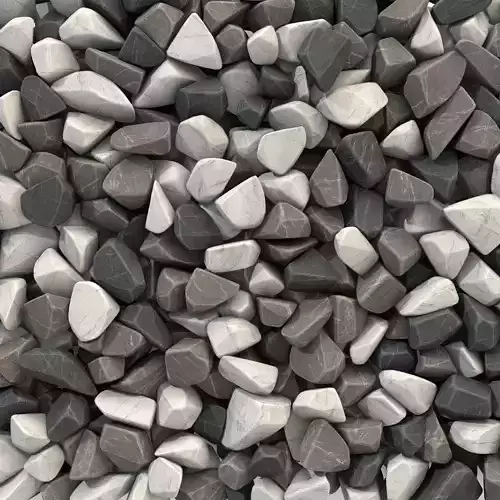 Rock brown white black stone n1 3D model