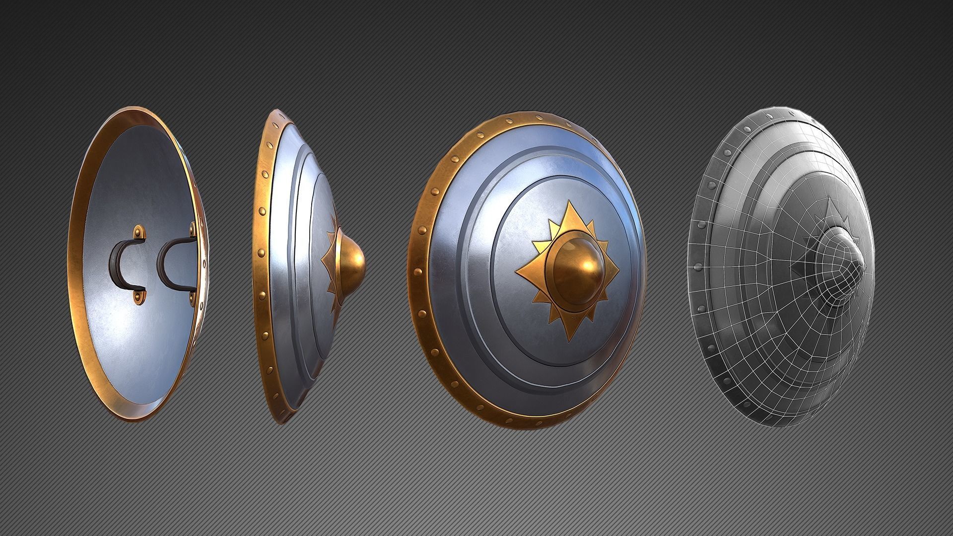 Fantasy Weapons Low-poly 3D model_13