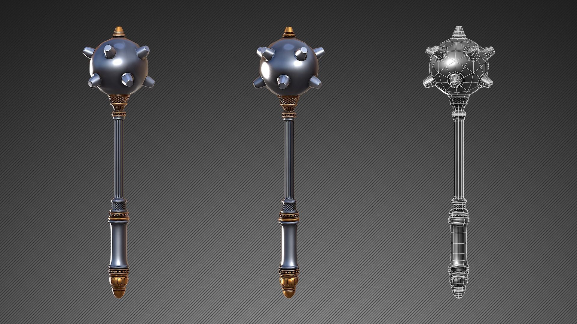 Fantasy Weapons Low-poly 3D model_7