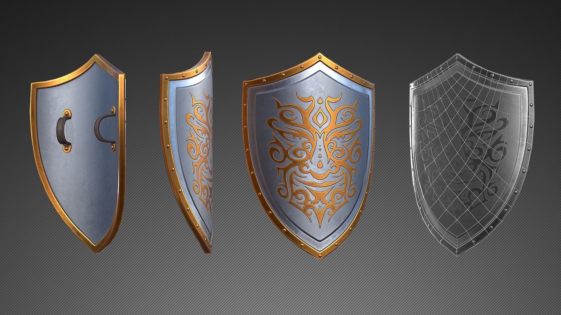 Fantasy Weapons Low-poly 3D model_16