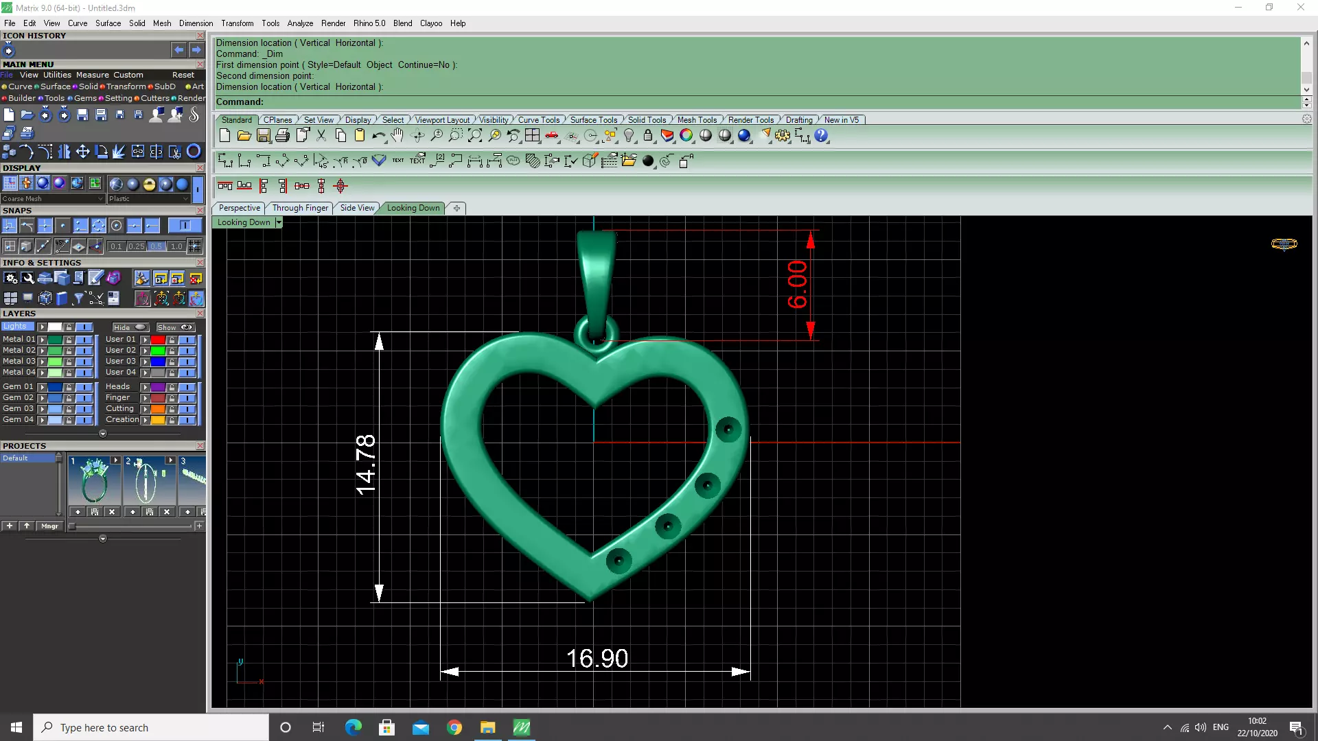 Heart necklace  Free 3D print model_0