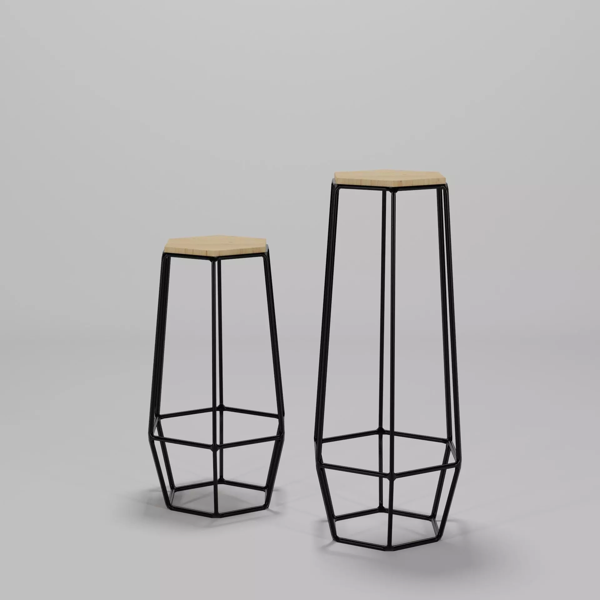 Flower Vase Shelf Low-poly 3D model