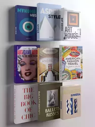 Books 02 3D model