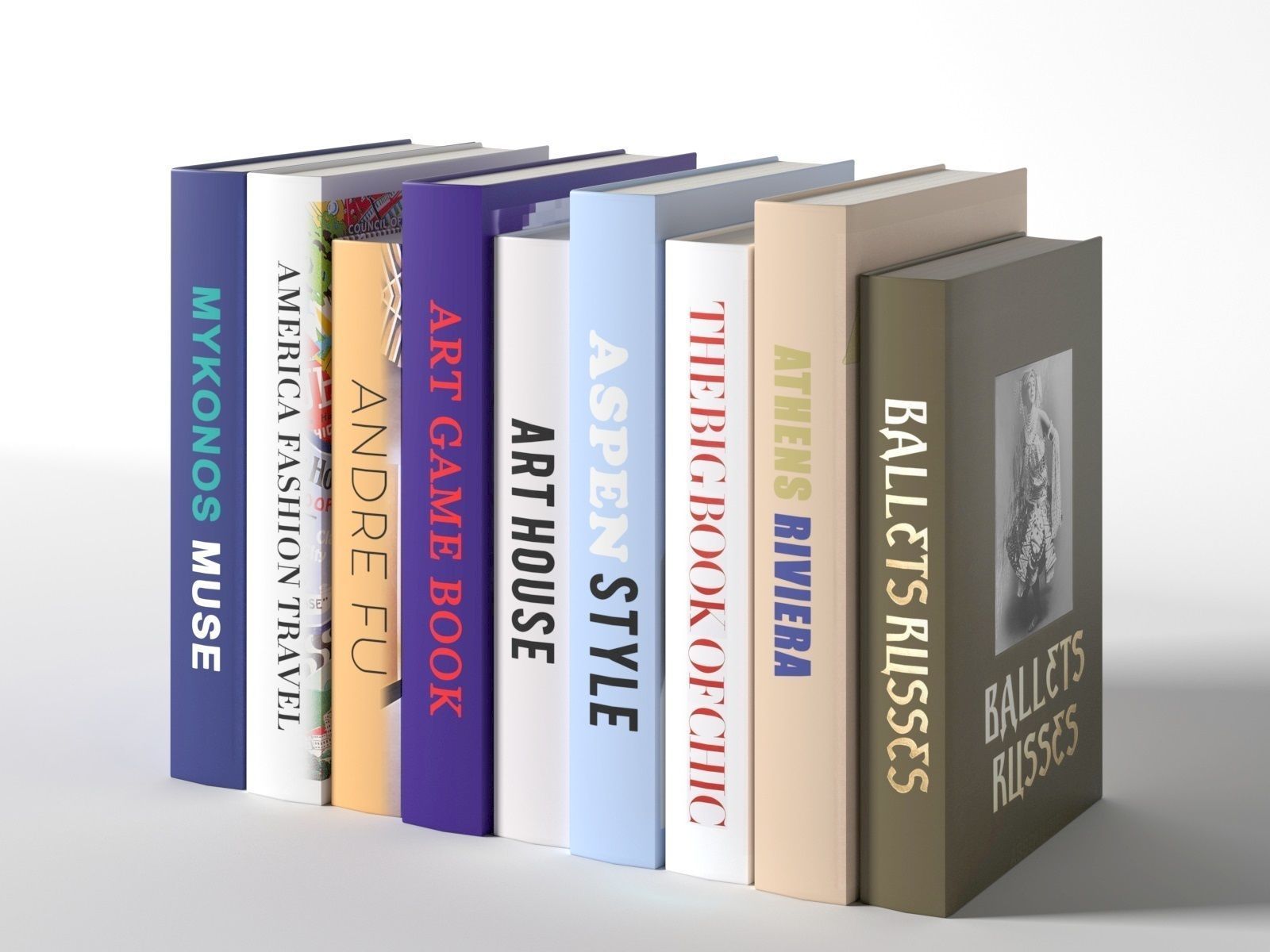 Books 02 3D model_2
