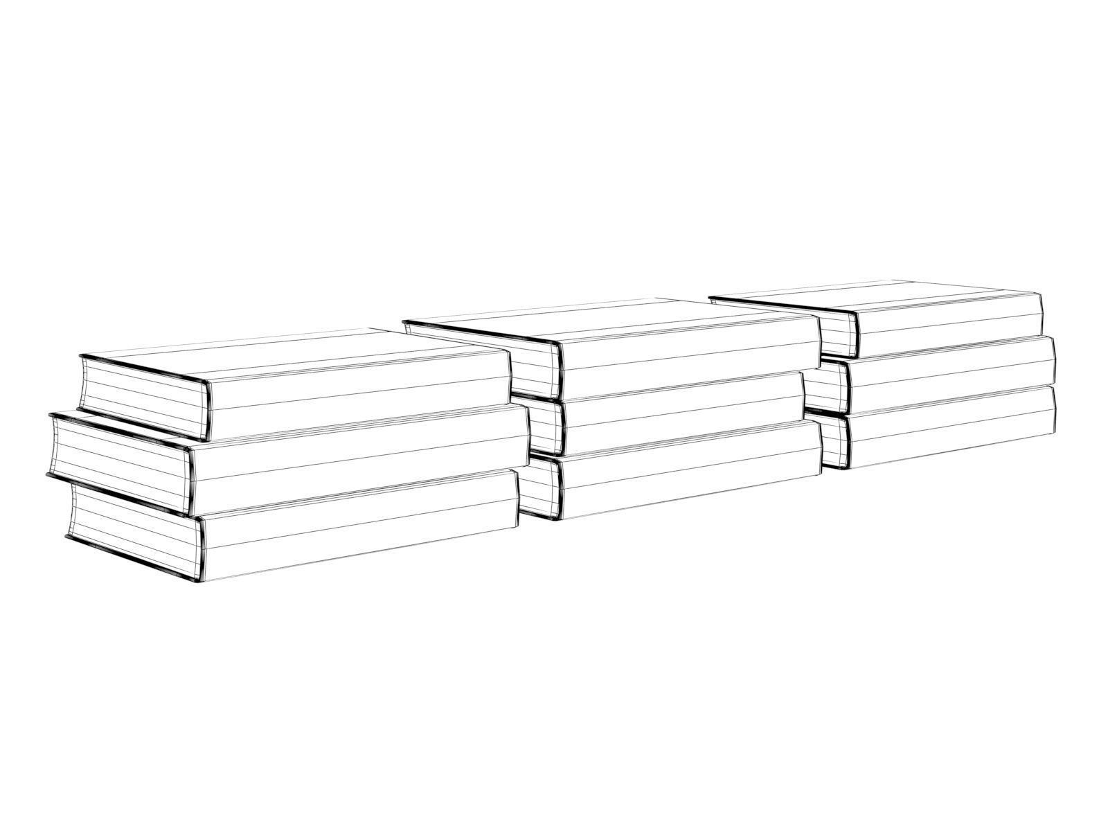 Books 02 3D model_5