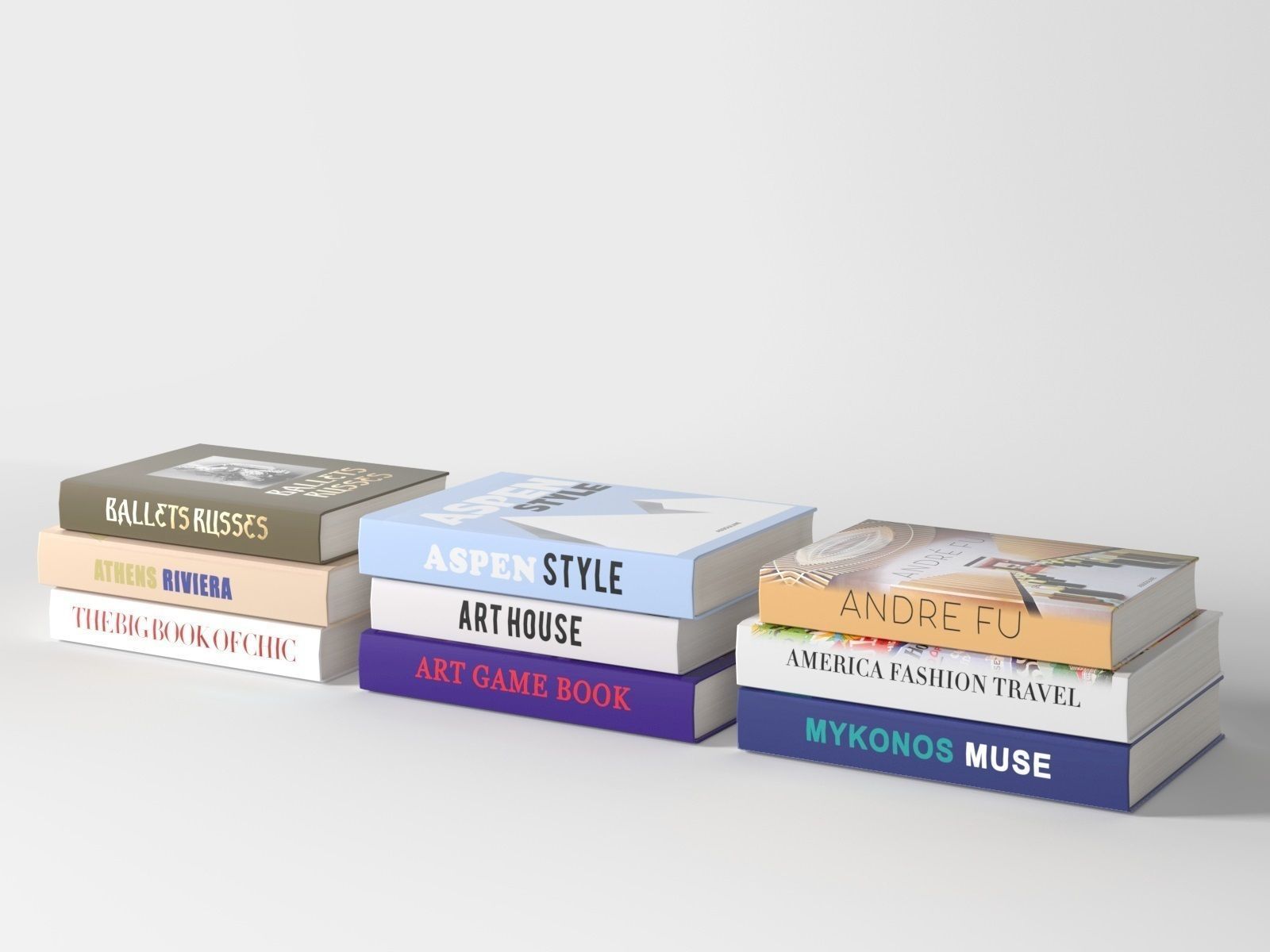 Books 02 3D model_1