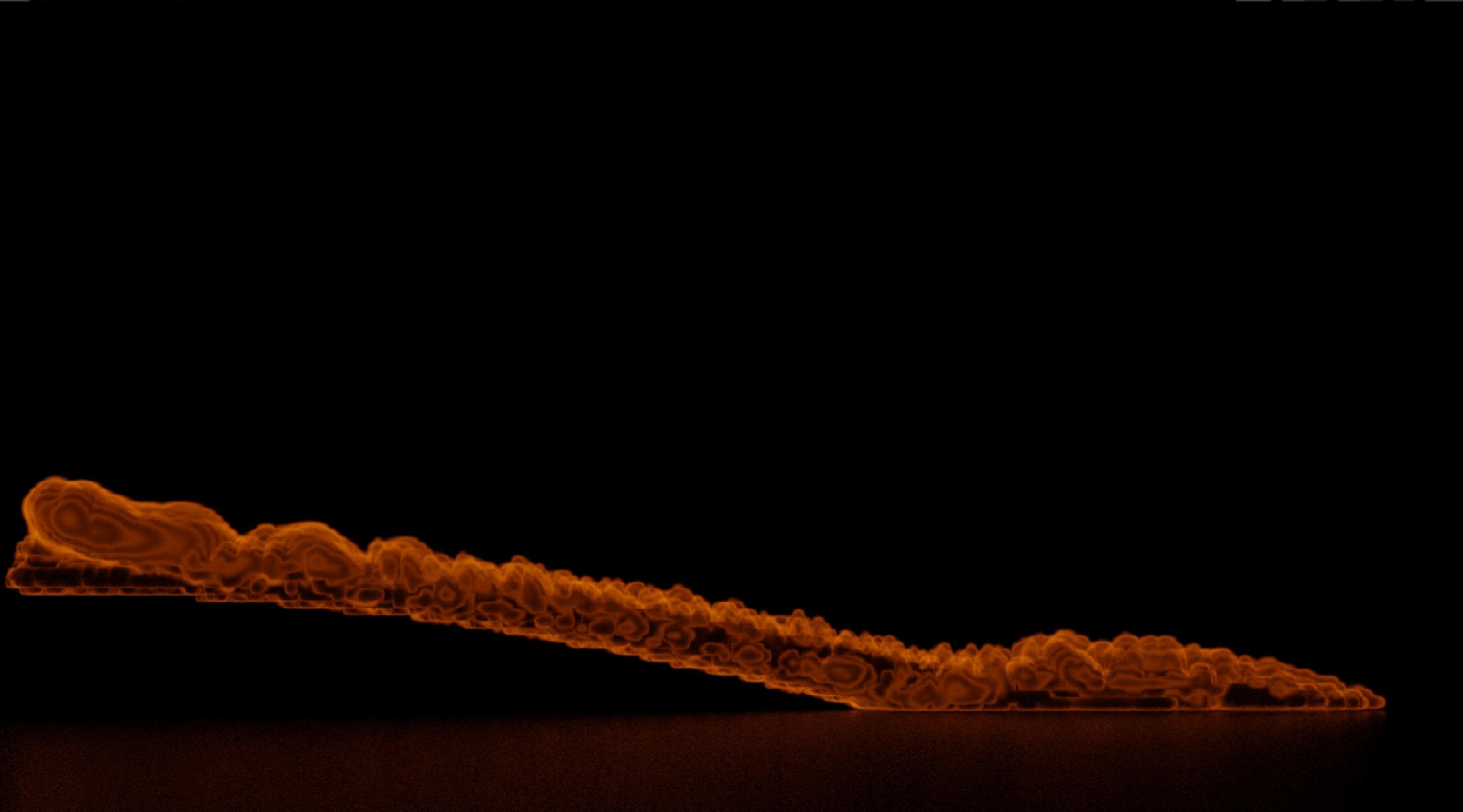 Fire Simulation Blender 3D model_3