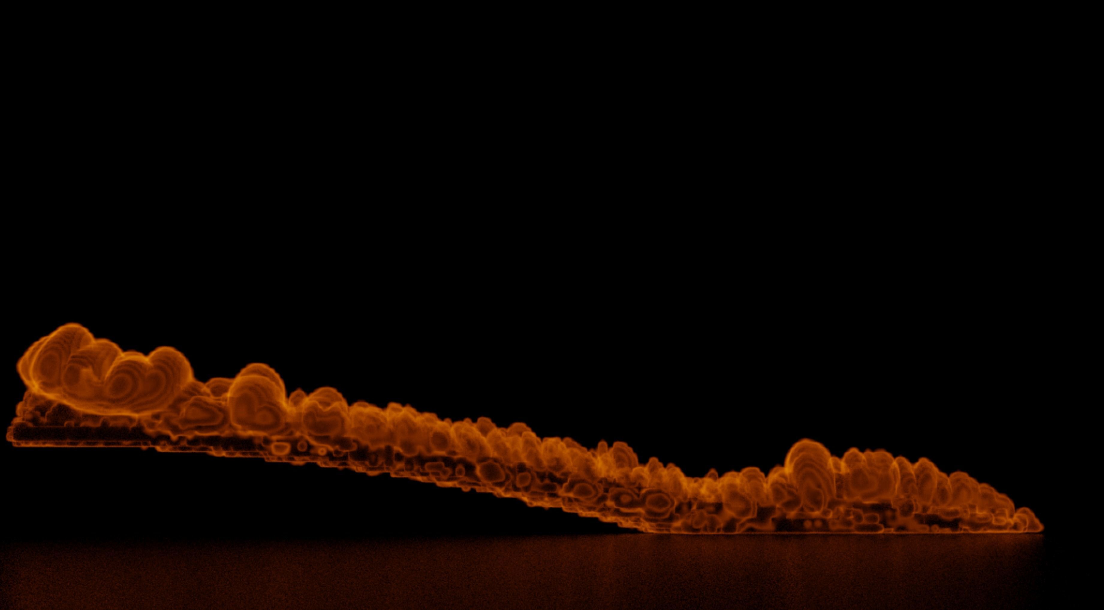 Fire Simulation Blender 3D model_2