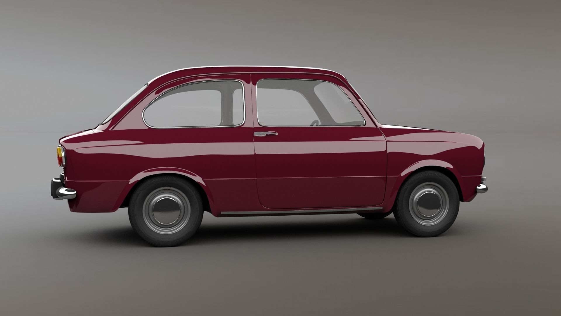 Fiat 850 3D model_7