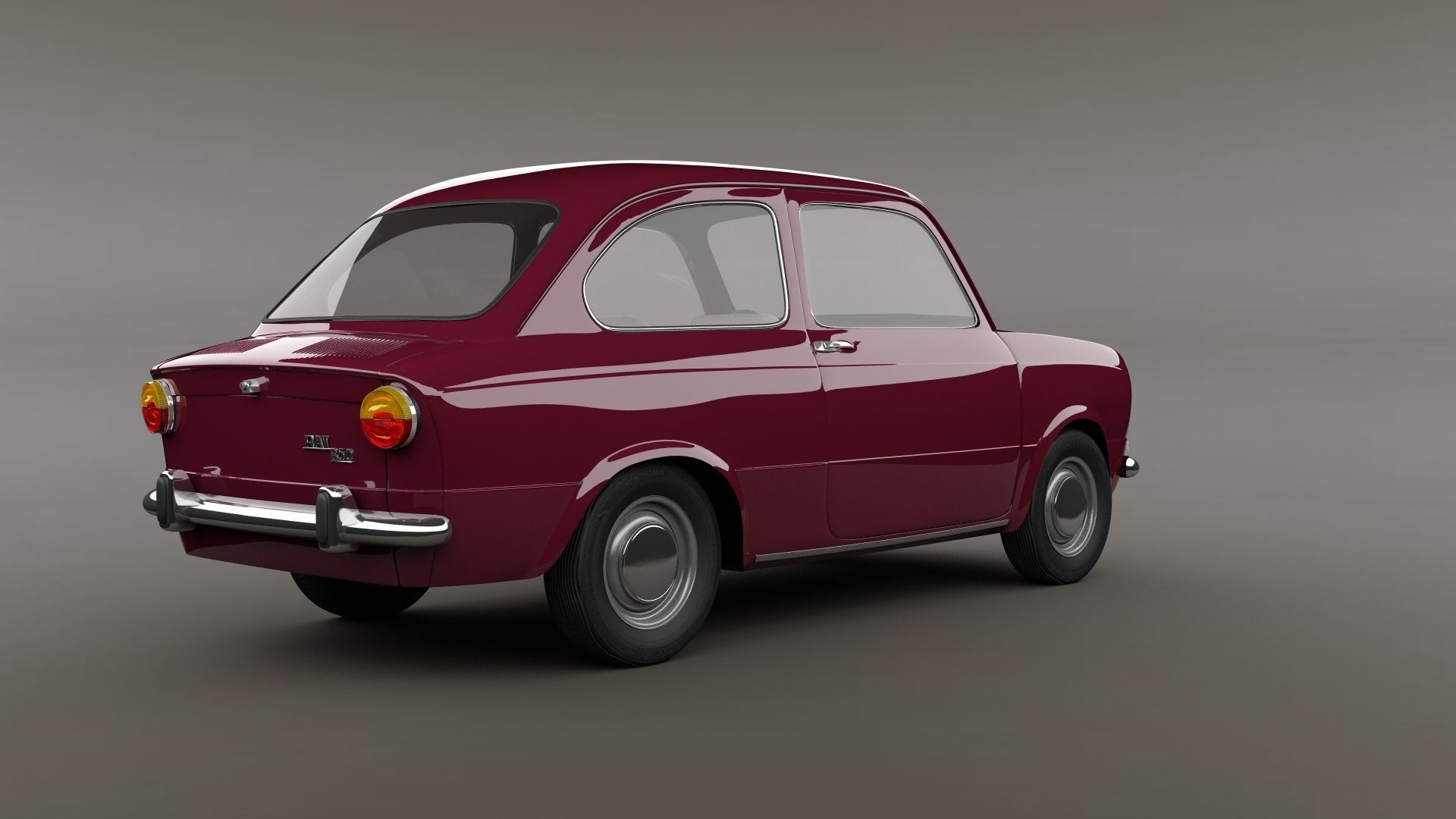 Fiat 850 3D model_6