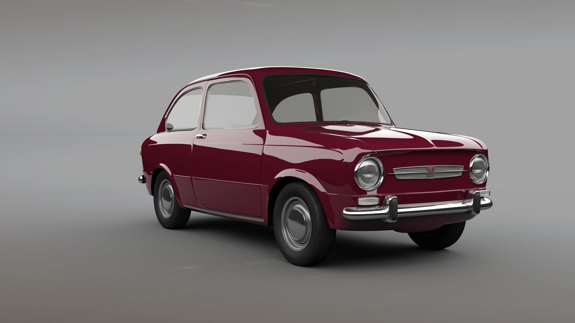 Fiat 850 3D model_9