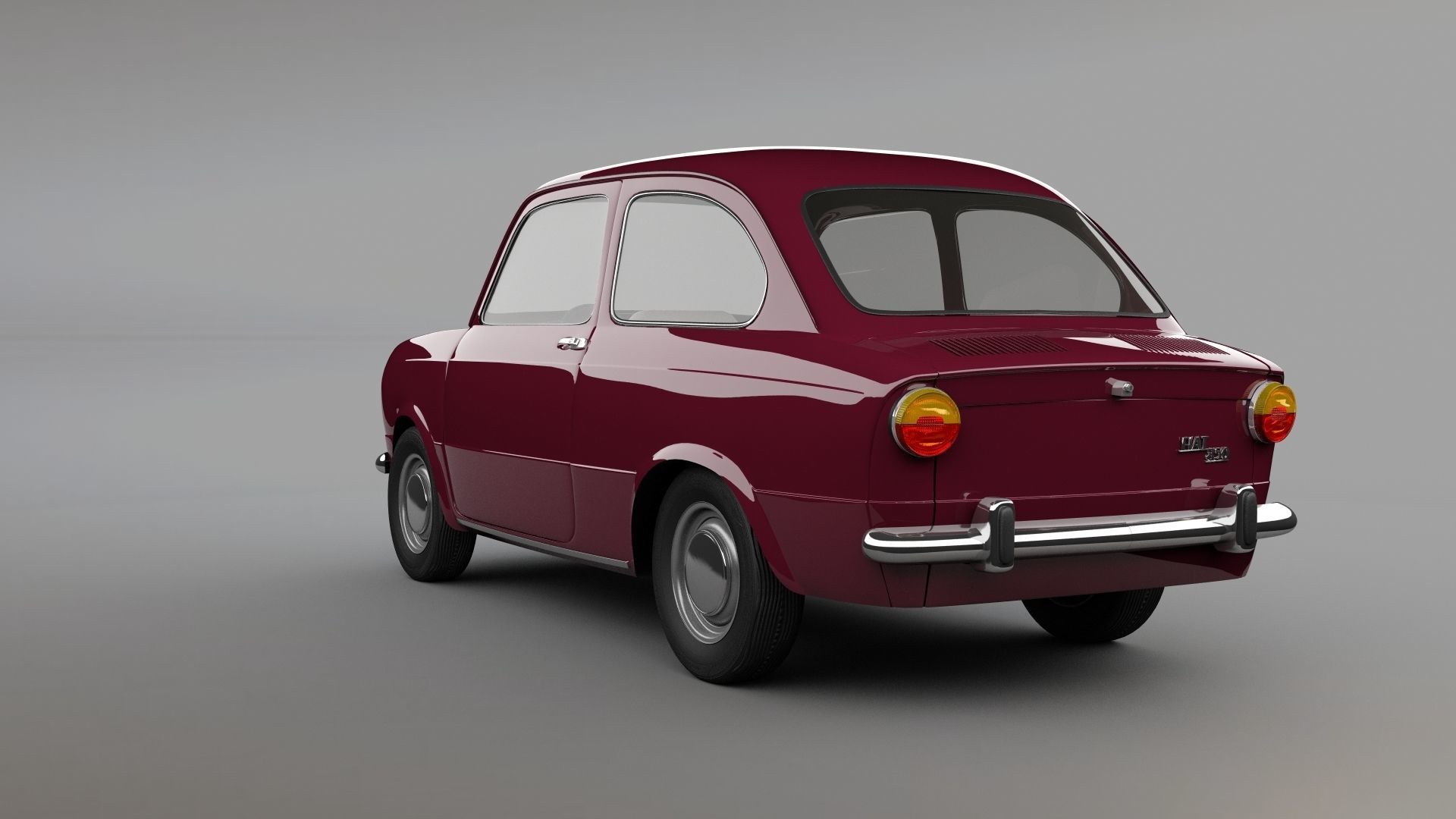 Fiat 850 3D model_4