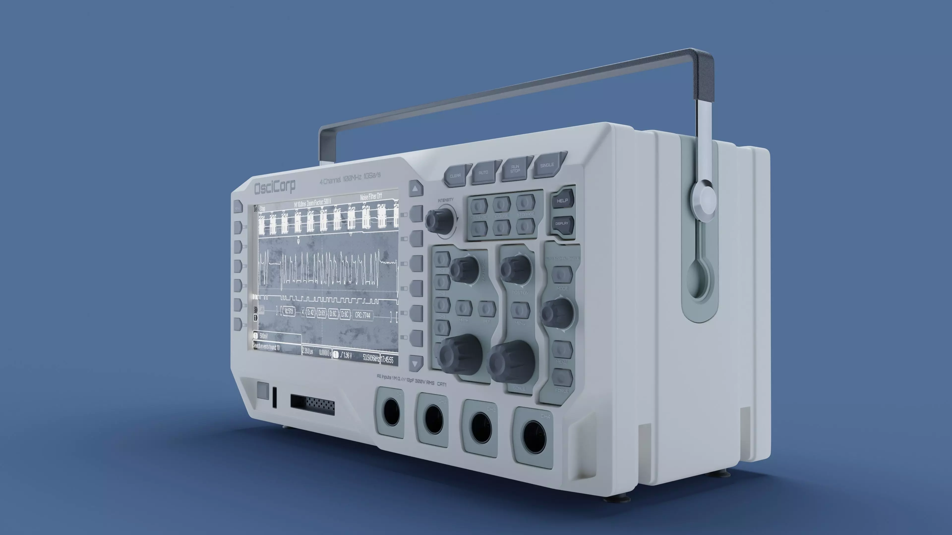 Rigol Oscilloscope 3D model_0