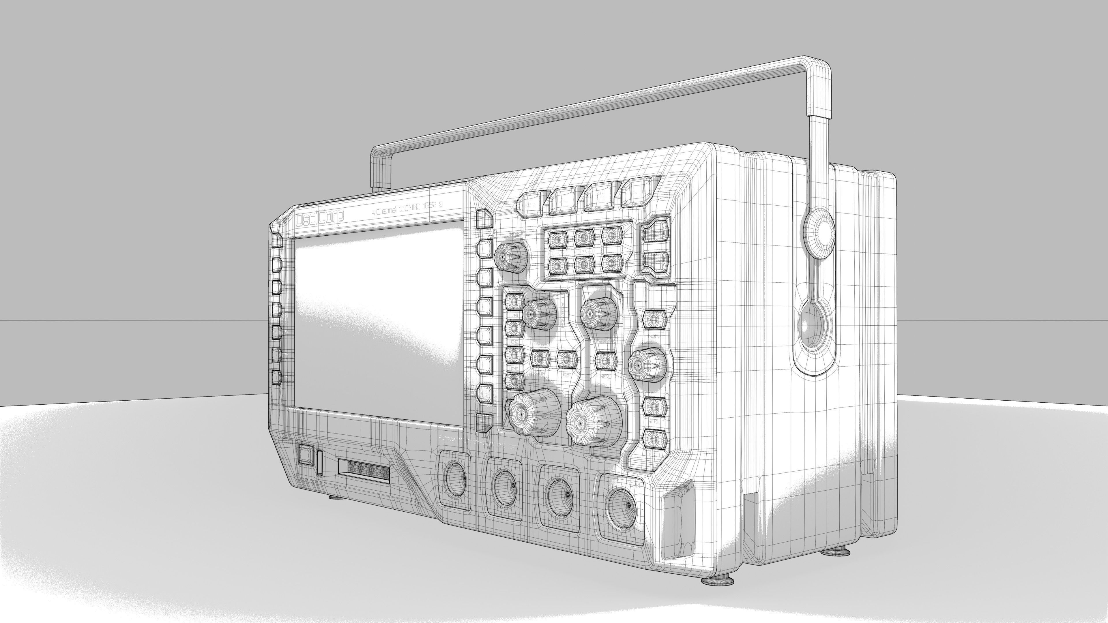 Rigol Oscilloscope 3D model_5