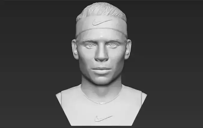 Rafael Nadal bust 3D printing ready stl obj formats 3D print model
