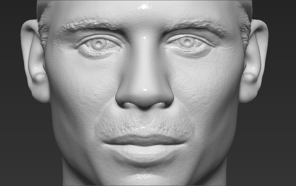 Rafael Nadal bust 3D printing ready stl obj formats 3D print model_15