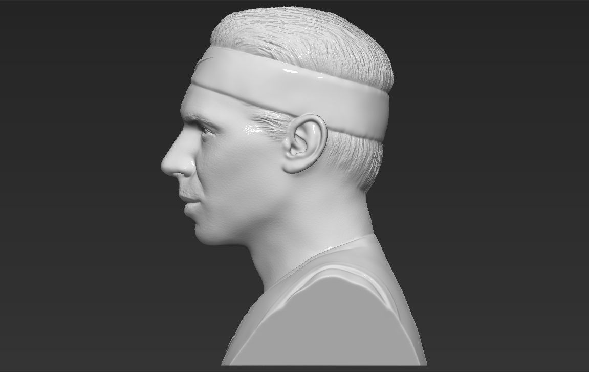 Rafael Nadal bust 3D printing ready stl obj formats 3D print model_4