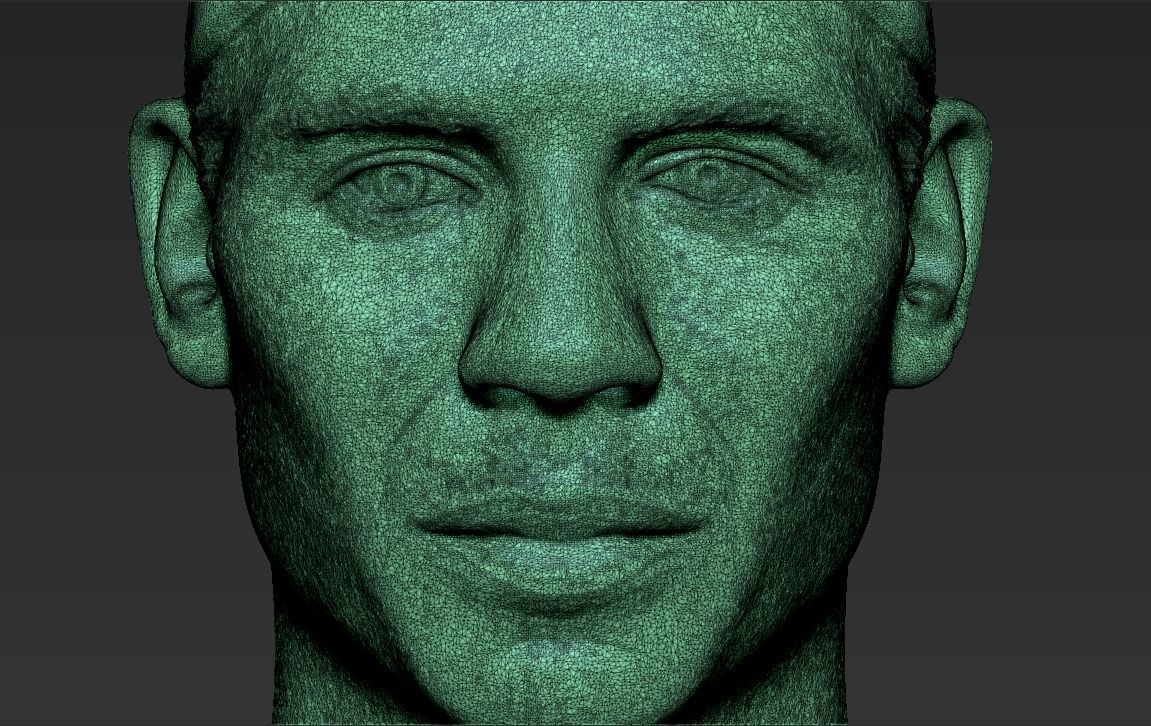 Rafael Nadal bust 3D printing ready stl obj formats 3D print model_25