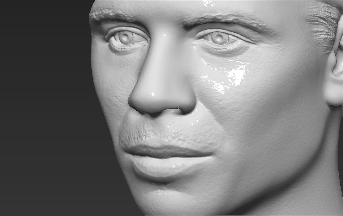 Rafael Nadal bust 3D printing ready stl obj formats 3D print model_17