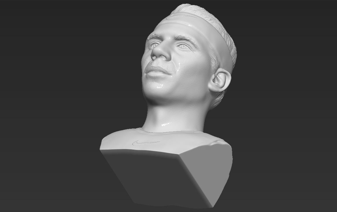 Rafael Nadal bust 3D printing ready stl obj formats 3D print model_21