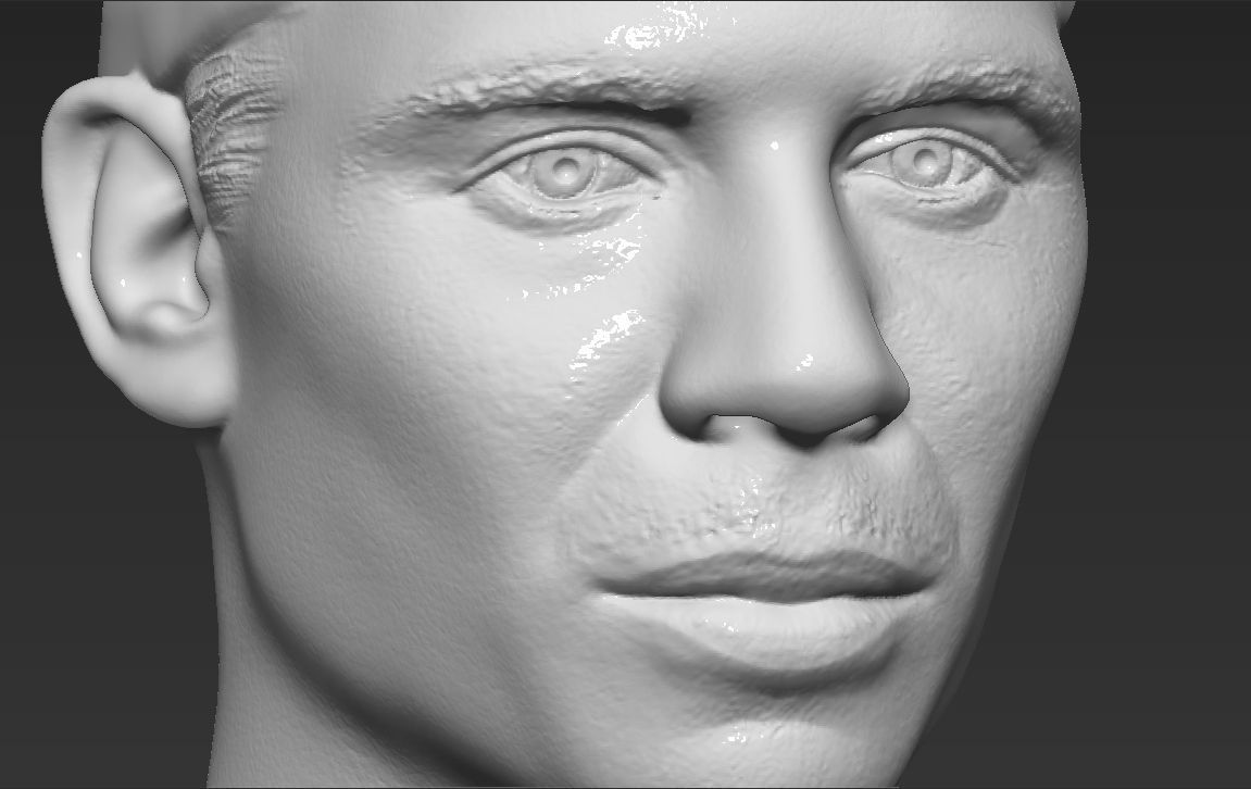 Rafael Nadal bust 3D printing ready stl obj formats 3D print model_16