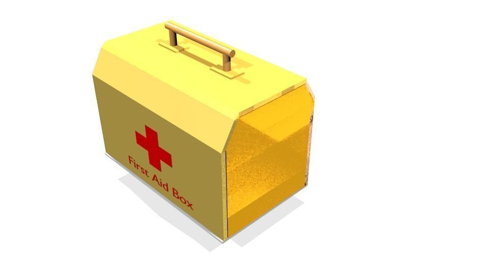 First Aid Box Low-poly 3D model_39