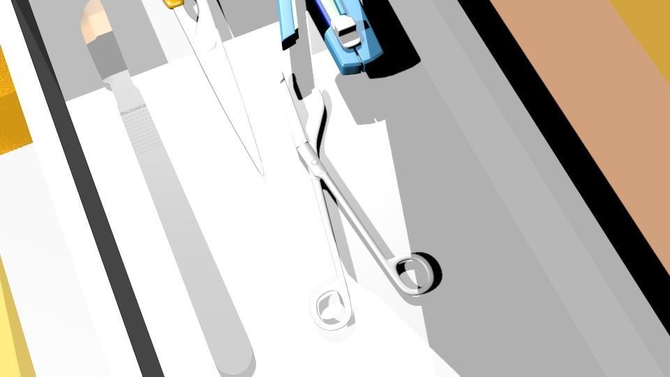 First Aid Box Low-poly 3D model_25