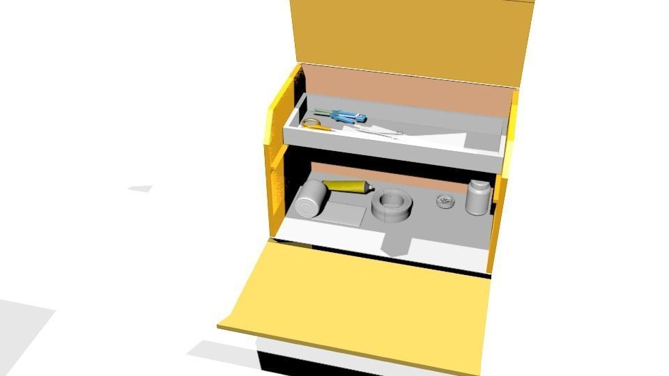 First Aid Box Low-poly 3D model_14