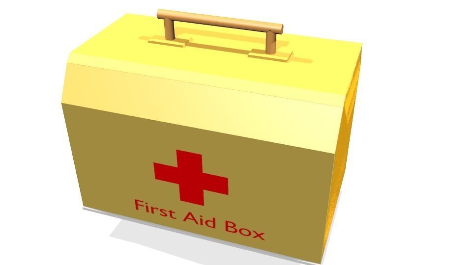 First Aid Box Low-poly 3D model_37