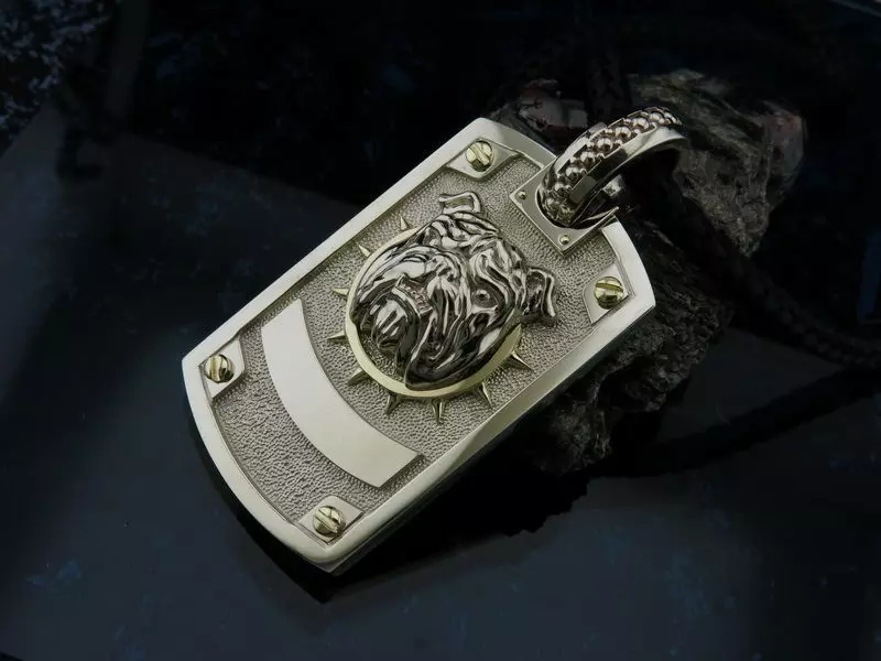 pendant with Dog 3D print model