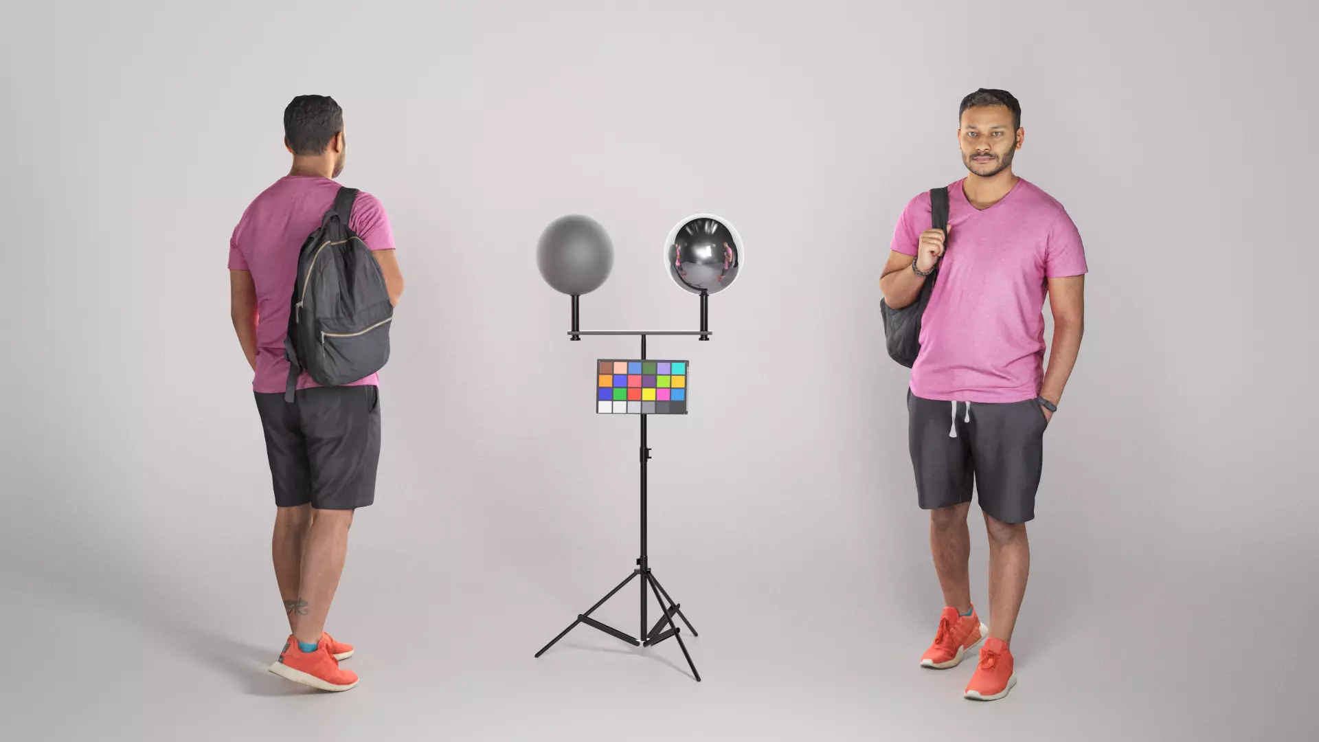 Man in sports style standing 230 Low-poly 3D model