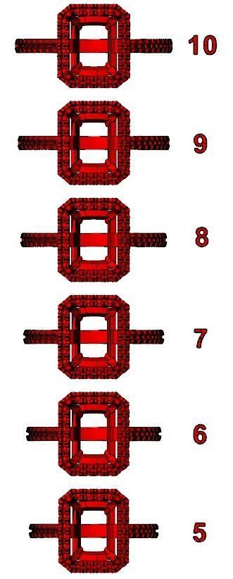 Ring with diamonds and emerald 551 3D print model_12